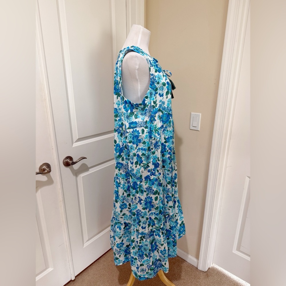 NWOT Tuckernuck Paloma Beach Caftan Blooming Garden Salty Maxi Dress Size XL - Picture 5 of 9